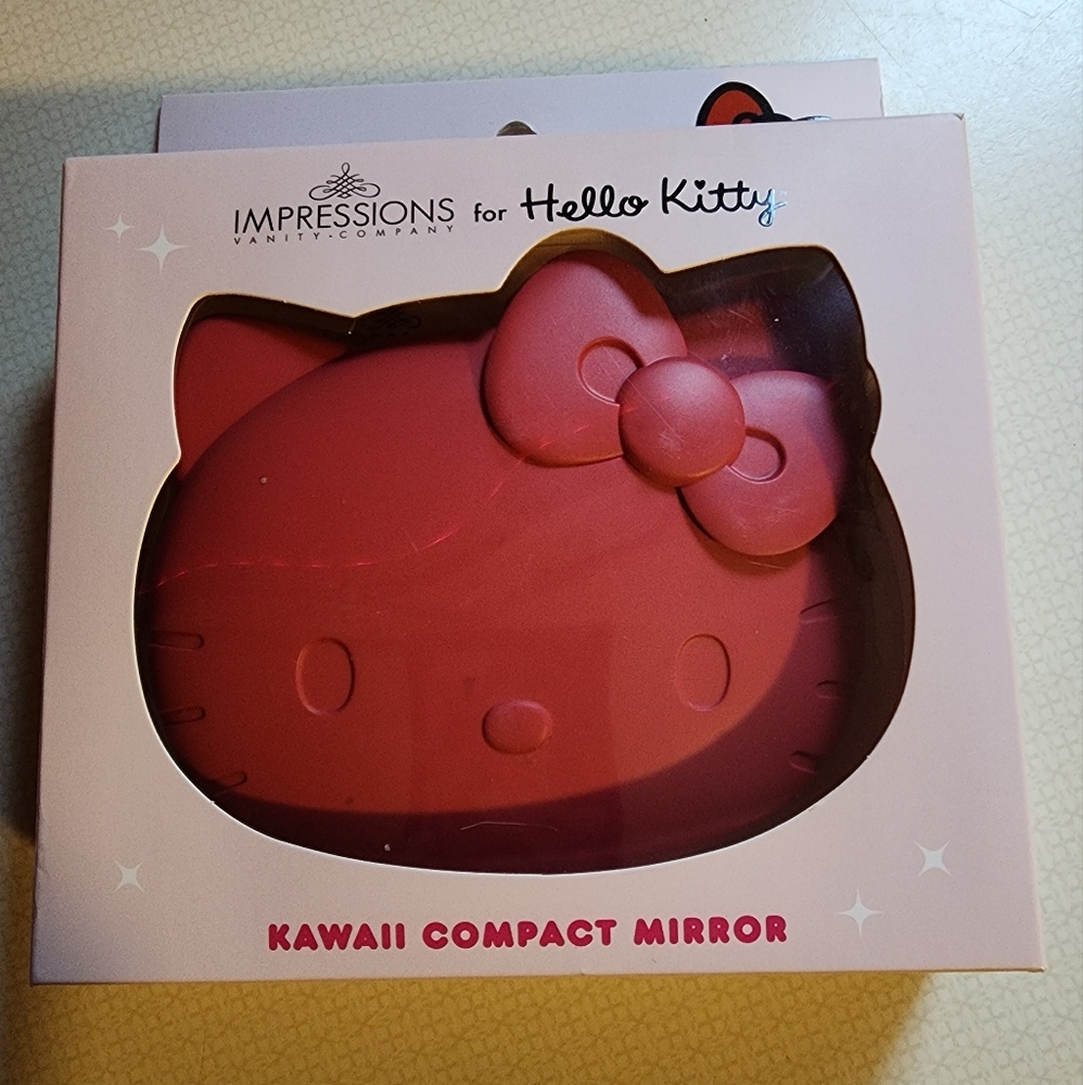 Hello Kitty Kawaii Compact Mirror - Pink